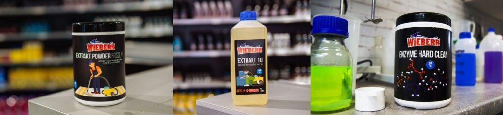 Wieberr zasoby dlia chyshchennia kovrov dlia mobilnoi khimchystky